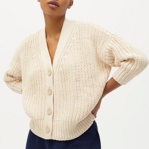 babaa Sweaters - Babaa Cardigan 19 (wool) in natural